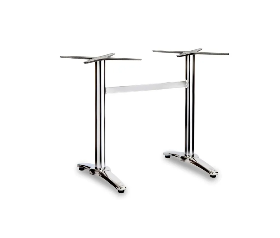 Fresh Twin Ped Chrome Dining Table