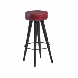 Vintage Leather Bar Stools