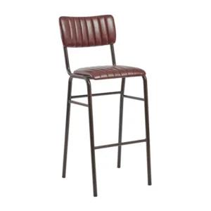 Vintage Faux Leather Bar Chair