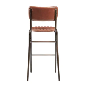 Vintage Faux Leather Bar Chair