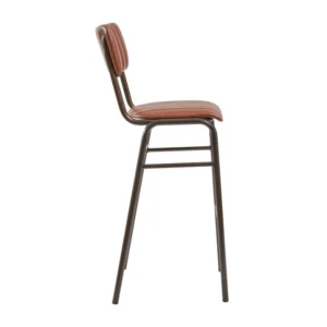 Vintage Faux Leather Bar Chair